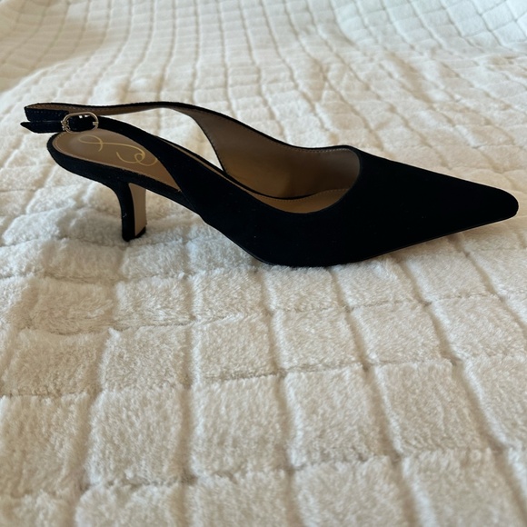 Sam Edelman Black Suede sling back shoes size 9 - Picture 7 of 10